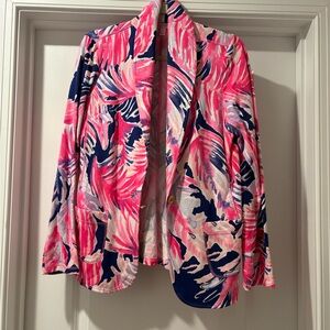 Lilly Pulitzer Tropical Pink and Blue Blazer